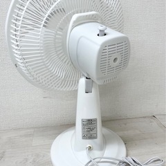 【中古品】TEKNOS KI-1001 elite 30cm お座敷扇風機 2022年製 首振り 風量3段階 風量切替 卓上扇風機  ホワイト 季節家電の画像