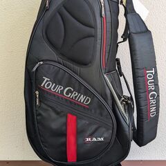 【ゴルフバック】使用感少　RAM TOUR GRIND ラム　ツアーグラインド　細身 キャディ ゴルフバッグの画像