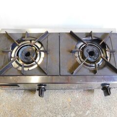 【JM633】 リンナイ 卓上ガステーブル 2口 業務用ガスコンロ LPガス用 プロパンガス用の画像