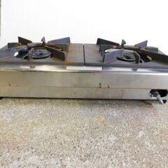 【JM633】 リンナイ 卓上ガステーブル 2口 業務用ガスコンロ LPガス用 プロパンガス用の画像