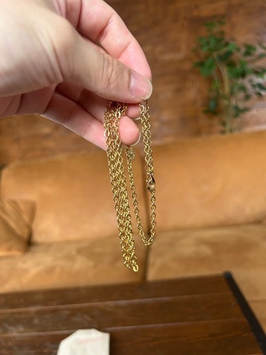 早い者勝ちネックレスk18刻印 節約 早い者勝ち! 大粒！天然ペリドット