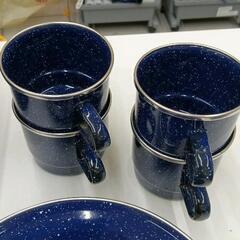 0623-036 アウトドア　ホーロー食器セットの画像