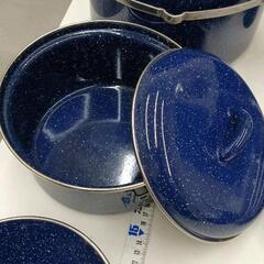 0623-036 アウトドア　ホーロー食器セットの画像
