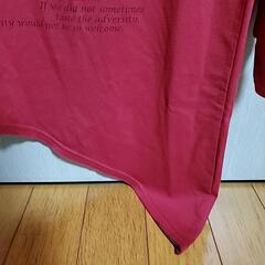 Doublefocus オーナメントグレイブ M レッド 変形Tシャツの画像