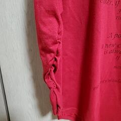 Doublefocus オーナメントグレイブ M レッド 変形Tシャツの画像