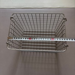 【無印良品】ステンレス　かごの画像