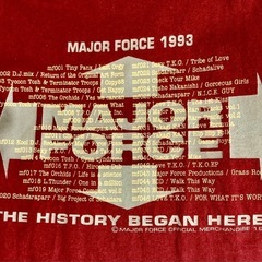 最初期 裏原 ノーウェア Major Force 　バンドt 何より 裏原モノ！　超 スペシャル T　1988-1990年　初期モノ 裏原  　藤原ヒロシ　高木完　メジャーフォース 当時モノ オニータボディ　の画像