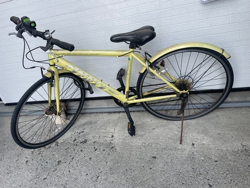 クロスバイク 黄色 自転車