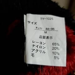 Blue Van Trip 赤黒ストライプVネックセーター ニット 萌え袖の画像