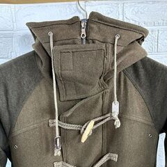 古着 PPFM ショート丈 ダッフルコート Mサイズ ミリタリーコート メンズ ジャケット タイト フーデッド 現状品 札幌市 白石店 の画像