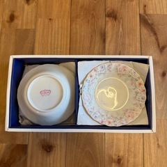 Narumi Bone China ナルミ フローレンス 少深皿 5客セット 花の画像