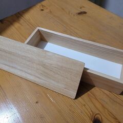 木製BOX　(カトラリー、小物入れなどに)の画像