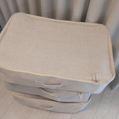 無印良品のポリエステル麻ソフトボックス衣装ケースの画像