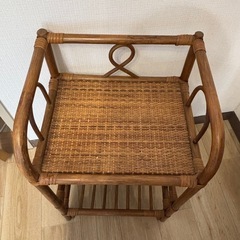 ラタン 棚 ラックの画像