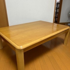 無料【こたつ】102×73×高さ38cm／通電確認済み・コード付き