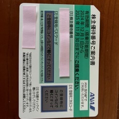 ANA株主優待券番号 2枚の画像