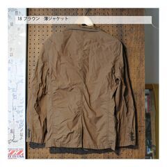 18　ブラウン　薄ジャケット 無印良品の画像