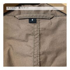 18　ブラウン　薄ジャケット 無印良品の画像