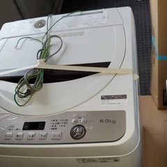 シャープ　洗濯機　6キロ　実働取り外し品の画像