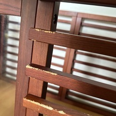 ウッド調ドッグケージの画像