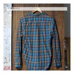 17　青茶シャツ 長袖 GAPの画像