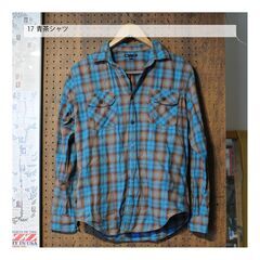 17　青茶シャツ 長袖 GAPの画像