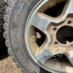 値下げしました。ジムニー　ホイールタイヤセットの画像