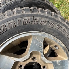 値下げしました。ジムニー　ホイールタイヤセットの画像