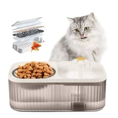 ペット用自動給水器 ホワイト 猫 中小型犬用 3L大容量高性能フ...