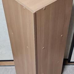 コーナー　棚　収納　ラック　カラーボックス　ウッド調の画像