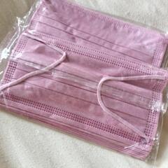 不織布マスク　やわらかマスク　血色カラーの画像