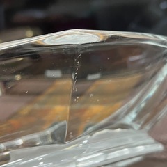 エマニュエルウンガロ クリスタルガラス 盛り皿 花柄の画像