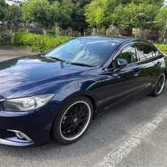 マツダ アテンザセダン GJ型（2.5Lガソリン）BBSホイール・本革・ローダウン・整備済み・自動車税納付済の画像