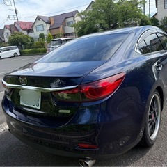 マツダ アテンザセダン GJ型（2.5Lガソリン）BBSホイール・本革・ローダウン・整備済み・自動車税納付済の画像