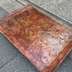 【武蔵小山店】 レザー 敷物 マット ラグ 革 本革 ヴィンテー...