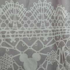 カーテン　Disney　MickeyMouse　ミッキーマウス　厚地：形状記憶・タッセル付　洗濯OK　100×178cm　２枚setの画像