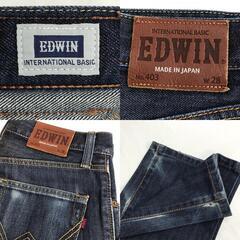 日本製★EDWIN【エドウィン】403 /デニムパンツ【W28/W71・H88/メンズS相当/股下75cm/インディゴ】ズボン/ボトムス/Pants/Trouser◆BJ021-iの画像
