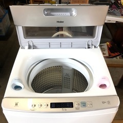 ハイアール Haier 洗濯機 JW-HD100A ホワイト 10kg 低騒音DDインバーター 全自動洗濯機 洗濯機　2022年製 縦型　の画像
