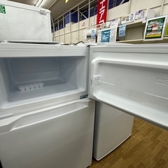 【ドリーム川西店御来店限定】アイリスオーヤマ　冷蔵庫　87L   PRC-B092D-W   2024年製／クリーニング済み 【2002211255601940】の画像