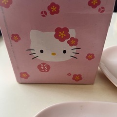 新品☆ ハローキティ ももの花　小皿の画像