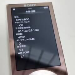 SONY ウォークマン NW-A856/32GBの画像