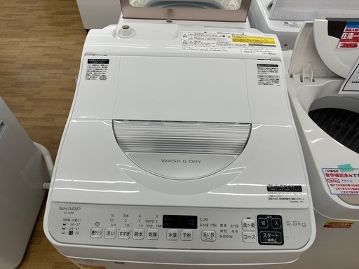 【ドリーム川西店御来店限定】シャープ　洗濯機　5.5kg  ES-TX5E  2021年製／クリーニング済み 【2002146255601999】