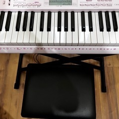 CASIO キーボード　スタンド　イス付き　LK-115　の画像