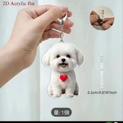 ポメ♦犬のアクリル♦キーホルダー♥ 5cm