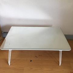 ミラー　付き折りたたみ式　テーブル　