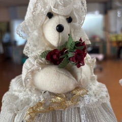ハンドメイドのぬいぐるみ人形2個セットの画像