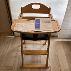 KATOJI【説明書付】木製ワイドハイチェア ステップ切り替え ...