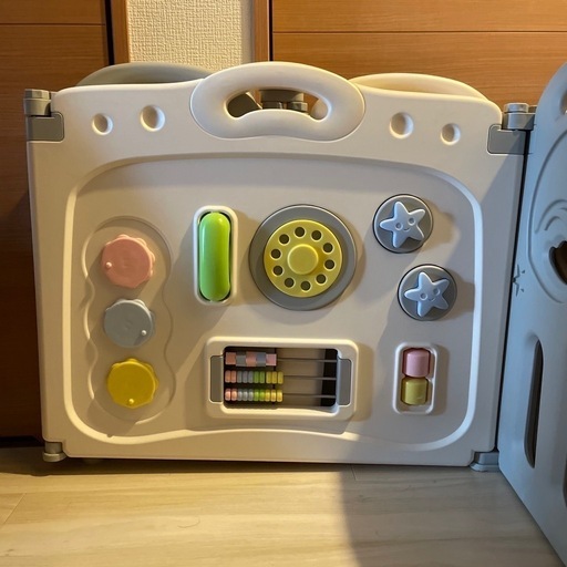 【美品】ベビーサークル　14枚 最大2.3平米　Fortella Cloud Castle グレー＆ホワイト