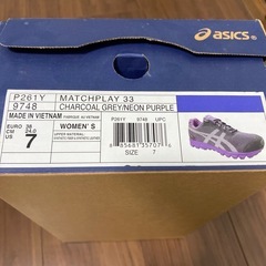 新品未使用アシックスレディースゴルフシューズの画像