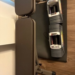 決まりました【筋トレセット】可変式ダンベル42kg×2＋トレーニ...